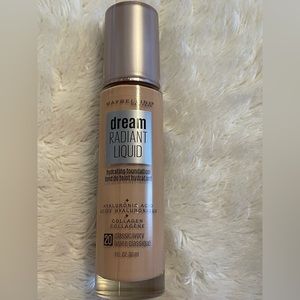 New Maybelline Dream Radiant Liquid Hydrating Foundation 20 Classic Ivory